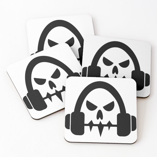 Item preview, Skull With Headphones - Music Themed Horror designed and sold by Micosmile.