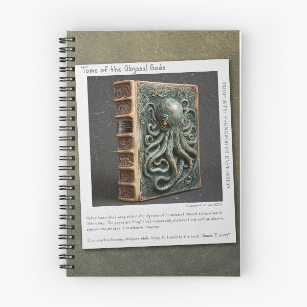 Item preview, Tome of the Abyssal Gods, Dame Julia Farnsworth Book Expeditions designed and sold by Playing In Mud.