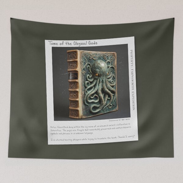 Item preview, Tome of the Abyssal Gods, Dame Julia Farnsworth Book Expeditions designed and sold by Playing In Mud.