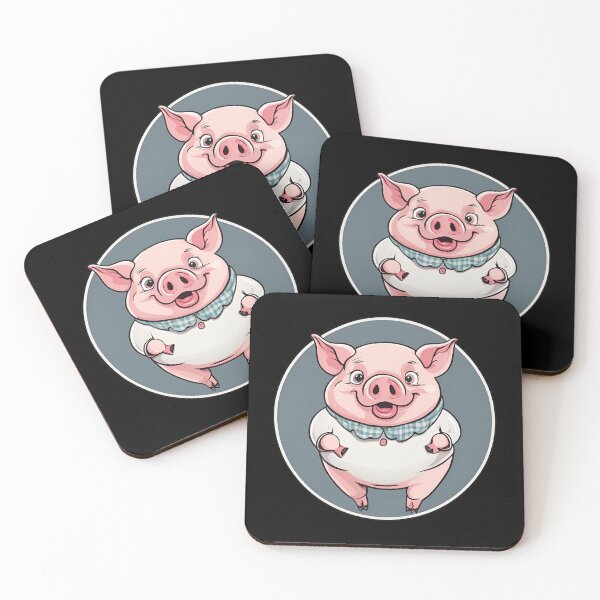 Item preview, Happy Pig, Smiling Pork Chop designed and sold by Aquillashop.