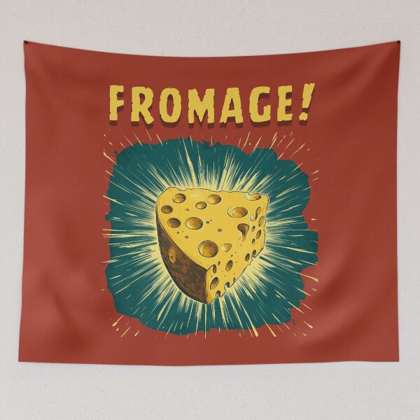 Aperçu de l'œuvre FROMAGE ! CADEAU AMUSANT POUR AMATEURS DE FROMAGE BIG BOSS CHEESY créée et vendue par NikoDeeko.