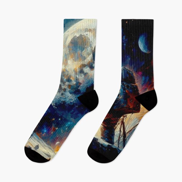 Item preview, Astronauts on the Moon, reaching the moon designed and sold by Helios Be. Lavsh.