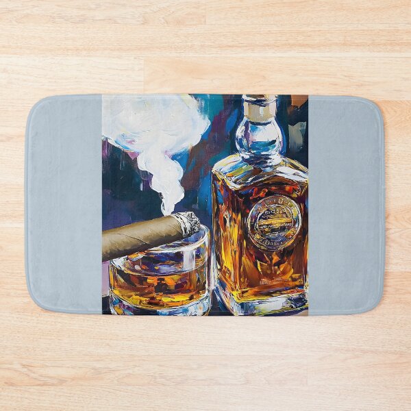 Item preview, Savor the Luxury of Whiskey and Cigar in a Swirling Dance of Colors Abstract Digital Art designed and sold by OlfactoART Studio.