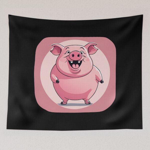 Item preview, Pig, Smiling Pork, Chop designed and sold by Aquillashop.