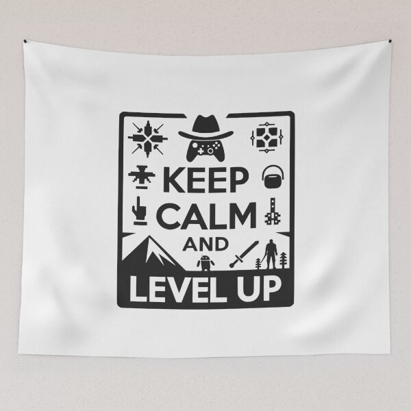 Item preview, Keep Calm and Level Up designed and sold by Frank Ring.