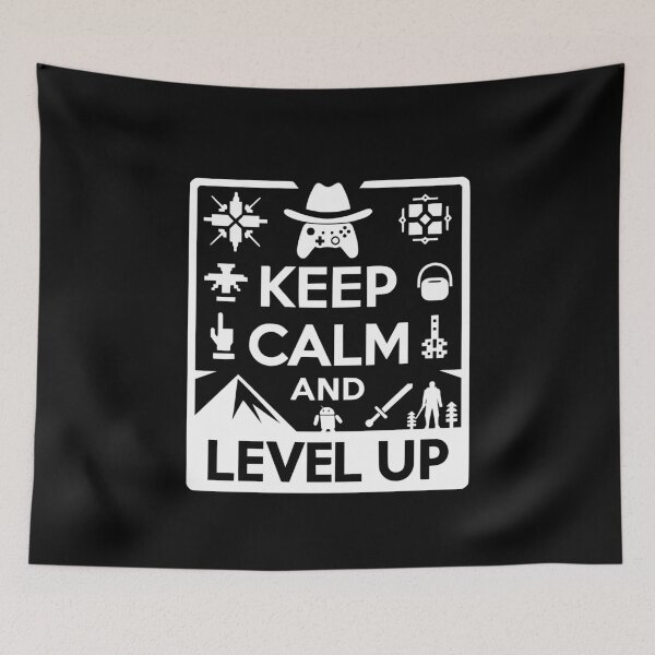 Item preview, Keep Calm and Level Up designed and sold by Frank Ring.