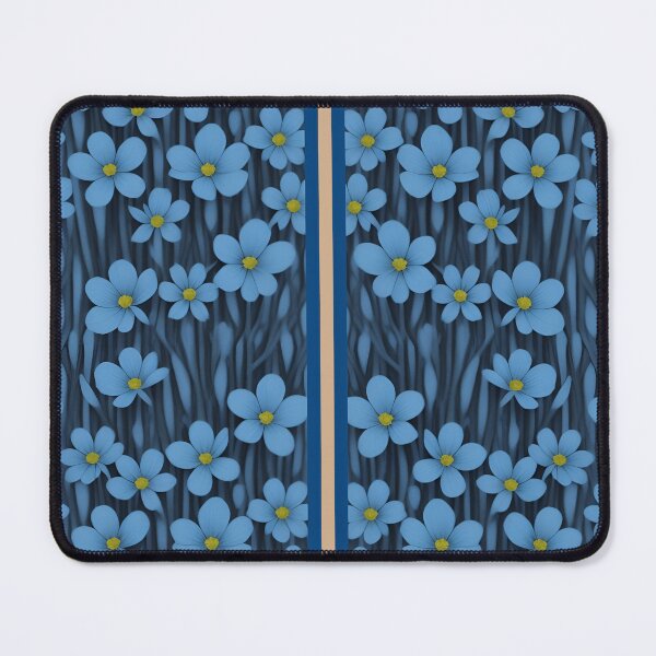 Item preview, Symmetry of Deep Blue Forget-Me-Not Flowers designed and sold by AmuraLumina.