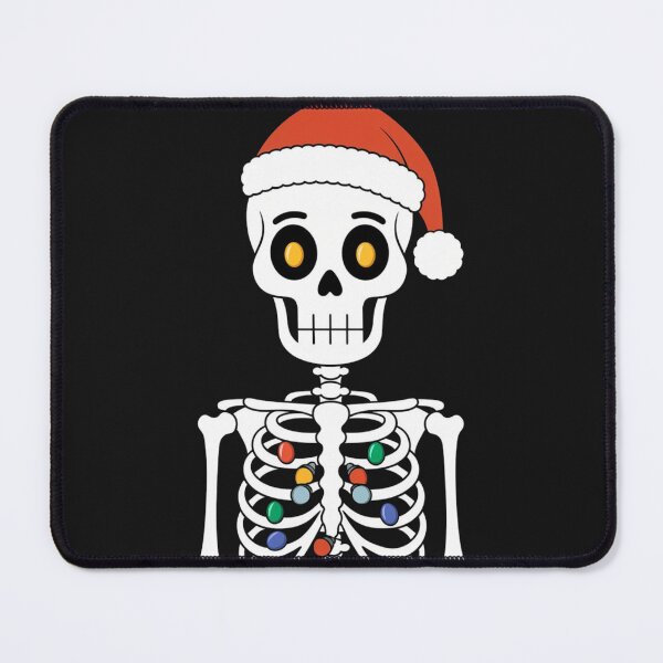 Item preview, Festive Skeleton with Santa Hat and Lights designed and sold by hassanimarket7.