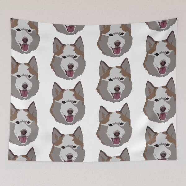 Item preview, Copy of Red Siberian Husky Alaskan malamute mix  designed and sold by LeahcarsArt.