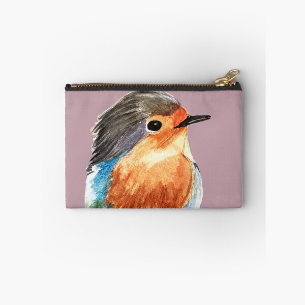 Item preview, Robin on light purple background  designed and sold by PumpkinStudioPL.