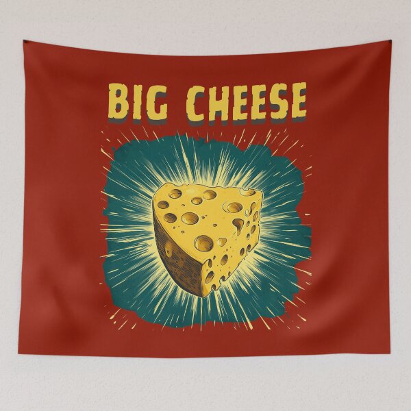 Aperçu de l'œuvre CADEAU DE FROMAGE AMUSANT POUR LES AMATEURS DE FROMAGE BIG BOSS créée et vendue par NikoDeeko.