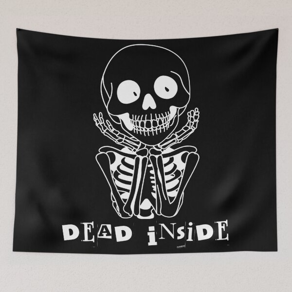 Item preview, dead inside bored skeleton cute designed and sold by Chambermuzic.