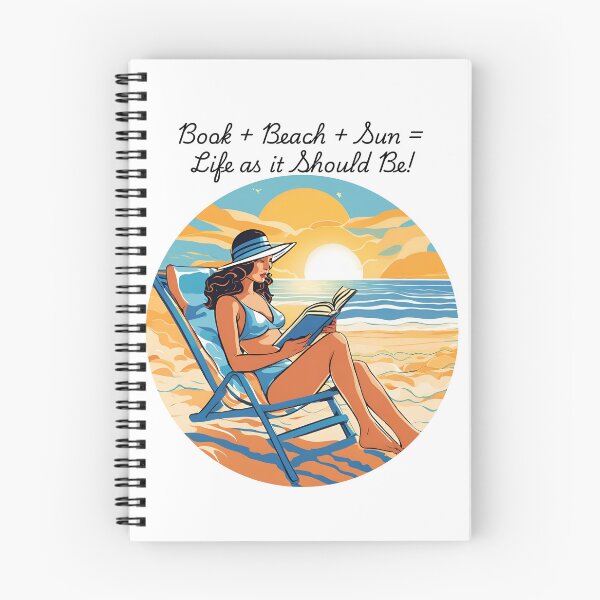 Item preview, book, beach, sun designed and sold by TessAdventures.