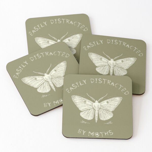 Item preview, Easily Distracted By Moths Funny Moth Cottagecore Insects designed and sold by YalenArt.