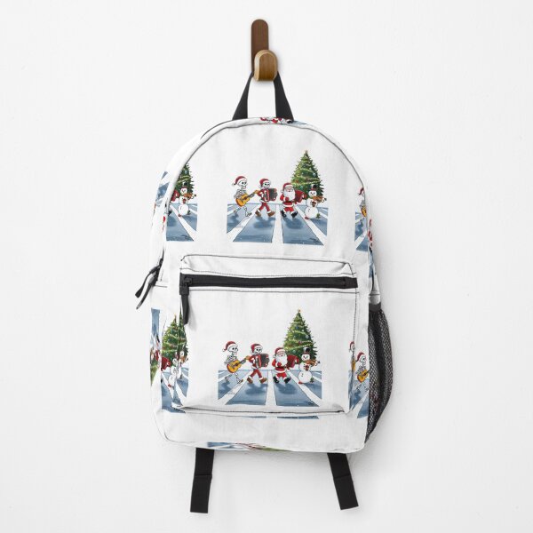 Item preview, Beatles-Inspired Santa Claus Abbey Road Christmas STICKER designed and sold by inkfluenceart.