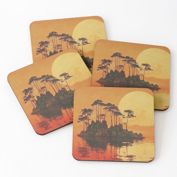 Item preview, Sunset Over Island designed and sold by Patricks-Art.