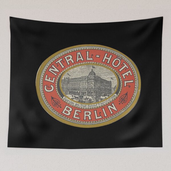 Item preview, Central Hotel (Berlin, Germany) Vintage Luggage Label designed and sold by FutureTraveller.