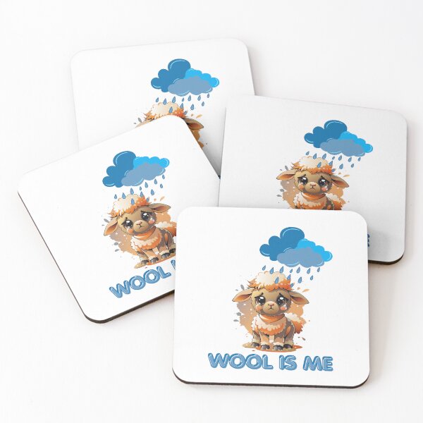 Item preview, Wool is Me Sad Sheep Getting Rained On designed and sold by CozyPunnyHomey.