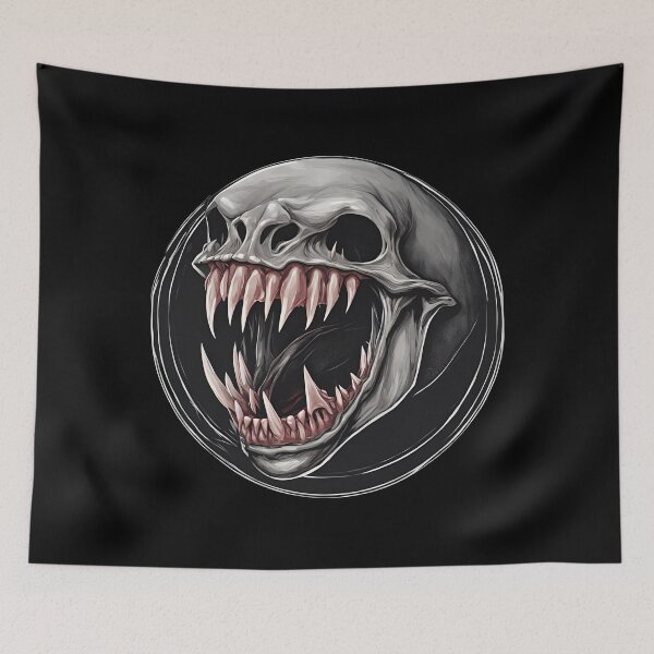 Item preview, Alien Monster Skull designed and sold by Aquillashop.