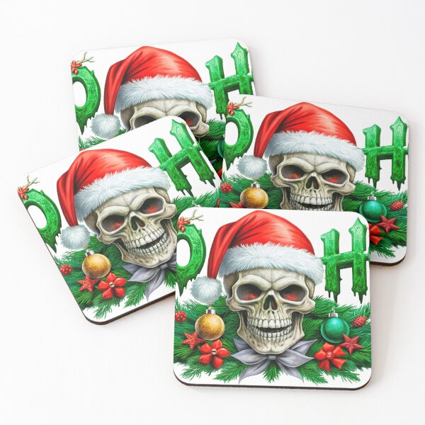 Item preview, Skull Ho Ho Skeleton Santa Claus designed and sold by LeeLooUA.