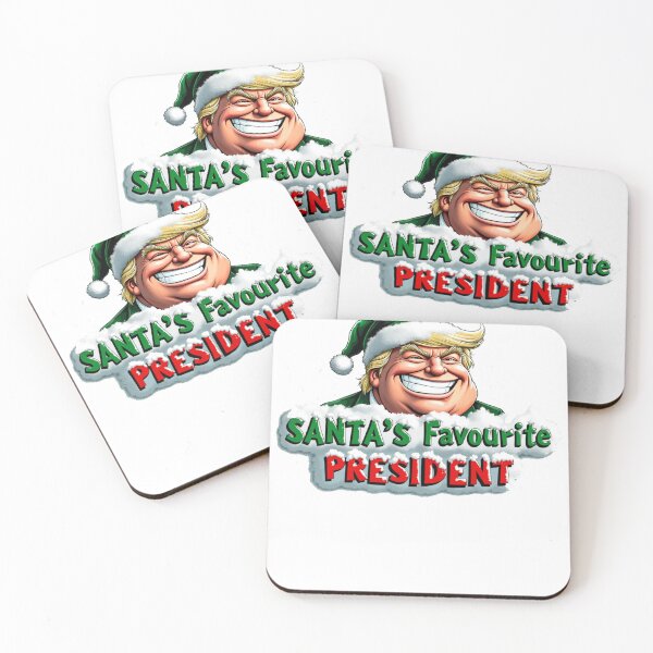 Item preview, Santa's Favorite President Funny Trump caricature designed and sold by MERCH HQ.