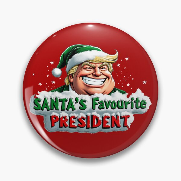 Item preview, Santa's Favorite President Funny Trump caricature designed and sold by MERCH HQ.