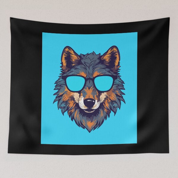 Item preview, WOLF GRAPHIC FUTURE'S SO BRIGHT WOLF DESIGN  designed and sold by OnlineTshirtMan.