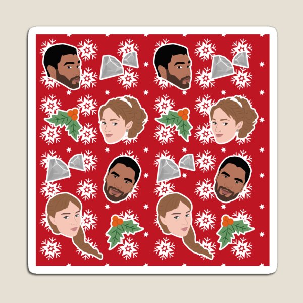 Aperçu de l'œuvre Simon et Daphné Saphné Noël Bridgerton Netflix créée et vendue par KamiTrendz.