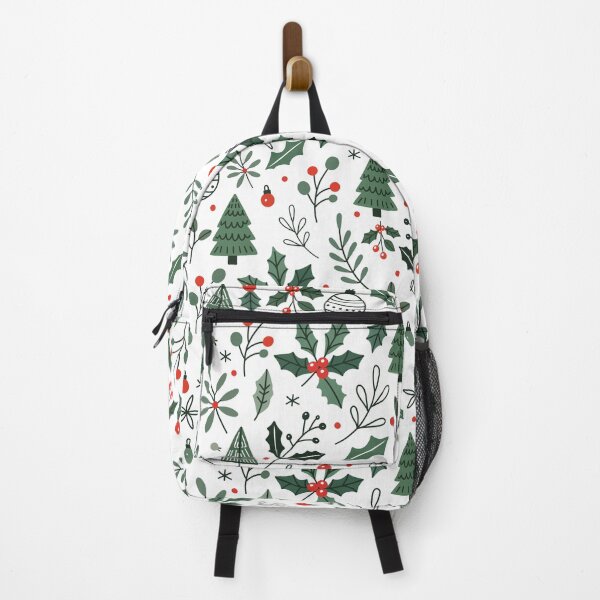Vista previa del artículo con la obra «Patrón de arte navideño con hojas de acebo», diseñado y vendido por CraftachicDsgn.