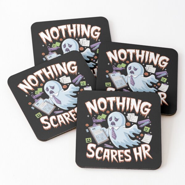 Item preview, Nothing Scares HR: Funny Office Ghost Print designed and sold by cabana.space.