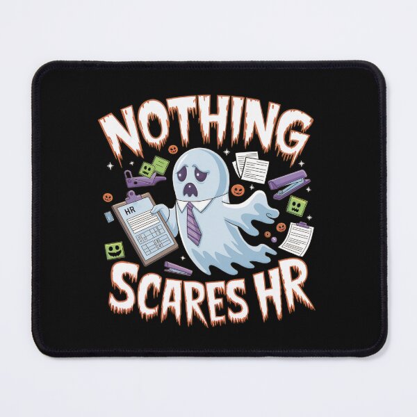 Item preview, Nothing Scares HR: Funny Office Ghost Print designed and sold by cabana.space.