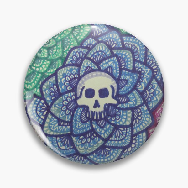 Item preview, Spooky Skulls in Succulents Mandala #4 designed and sold by GDiEDesigns.