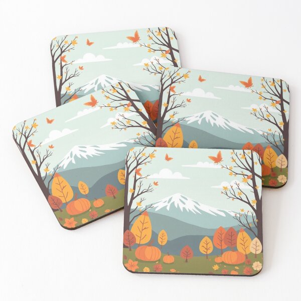 Item preview, Digital art style fall season illustration designed and sold by hjian8219.