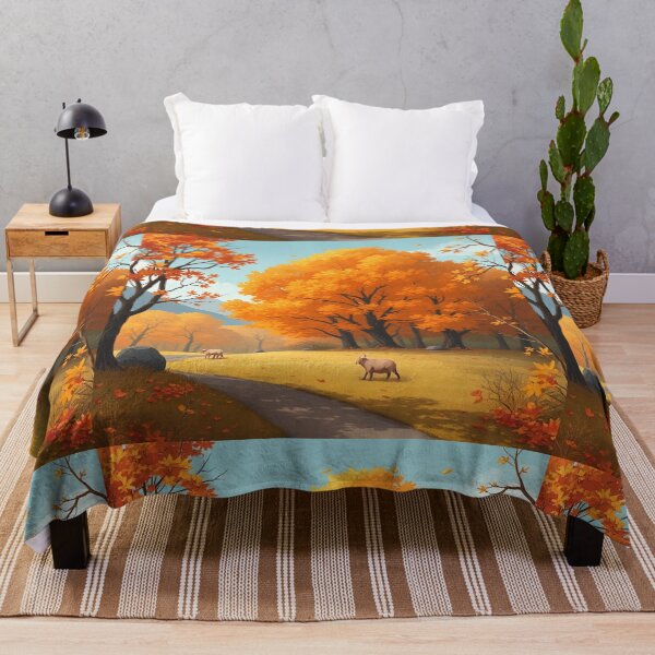 Item preview, Digital art style fall season illustration designed and sold by hjian8219.