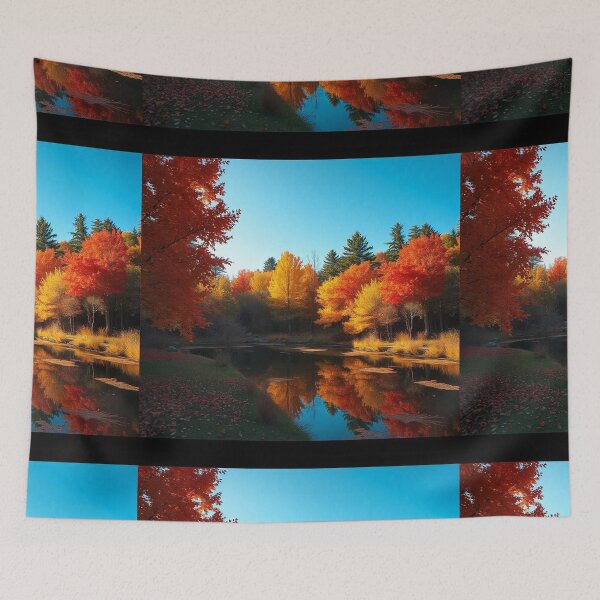 Item preview, Digital art style fall season illustration designed and sold by hjian8219.