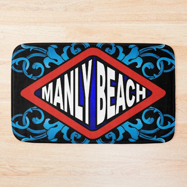 Item preview, Letrero retro de Manly Beach, Australia designed and sold by studioss76.