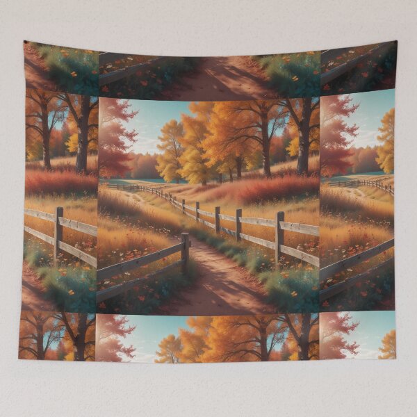 Item preview, Digital art style fall season illustration designed and sold by hjian8219.
