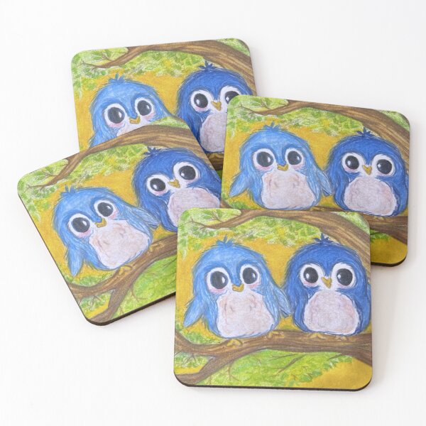 Item preview, Two Little Blue Birds designed and sold by MyBottomShelf.