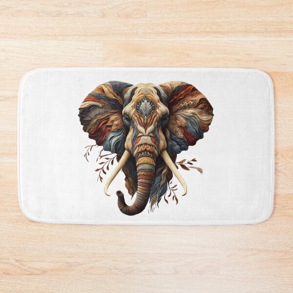 Item preview, Earth Toned Elephant Art Tee Shirt Design - Intricate Wildlife Detail designed and sold by BlankCanvasHaHa.