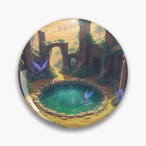 Item preview, Desert Oasis of Magical Ruins designed and sold by gasmanred.
