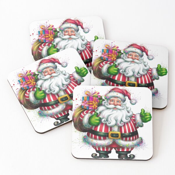 Item preview, SANTA IN AIRBRUSH STYLE designed and sold by likbatonboot.