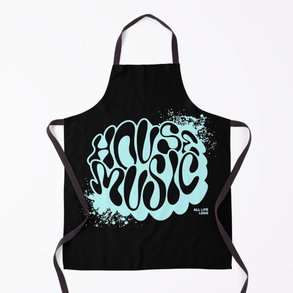 Item preview, HOUSE MUSIC - Trippy Font Splash (Mint Green) designed and sold by Discothreadz.