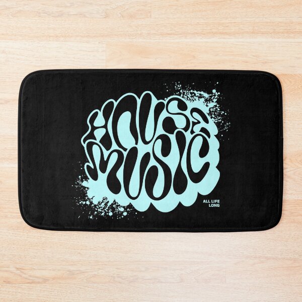 Item preview, HOUSE MUSIC  - Trippy Font Splash (Mint Green)  designed and sold by Discothreadz.