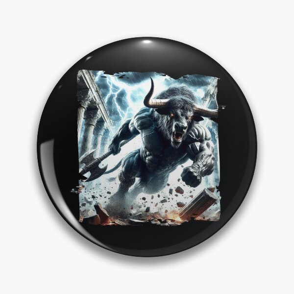 Item preview, Mythical Minotaur Illustration designed and sold by Hungry-Murphy.