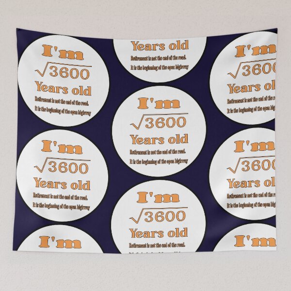 Item preview, Retirement, I am 60 years old, retirement motivational saying. designed and sold by Quotesgallery.