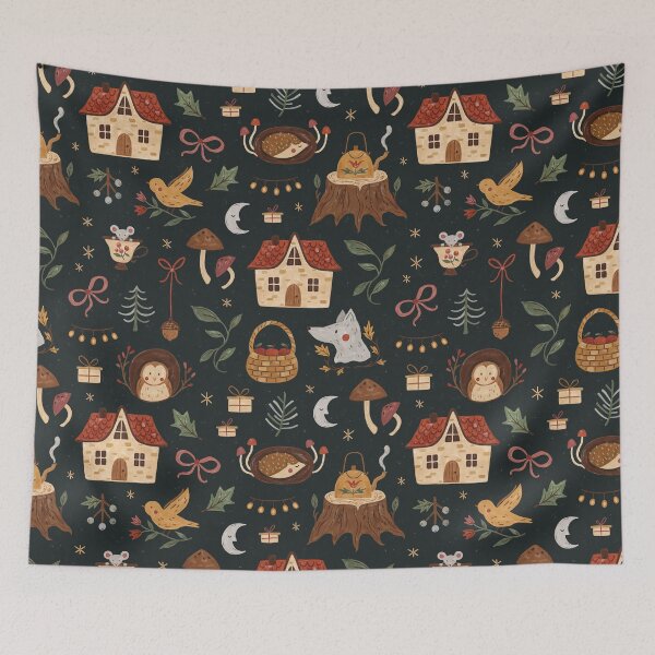 Item preview, Storybook Winter - Festive Forest Animals designed and sold by ohjessmarie.