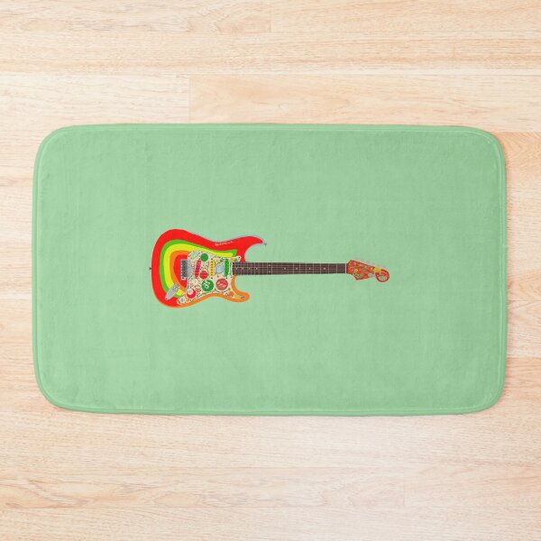 Artikelvorschau, George Harrison Fender Stratocaster E-Gitarre entworfen und verkauft von Olivia Powell Designs.