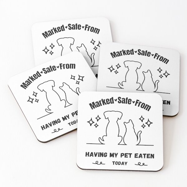 Item preview, Funny Cat and Dog Saying They're Safe designed and sold by JRice66.