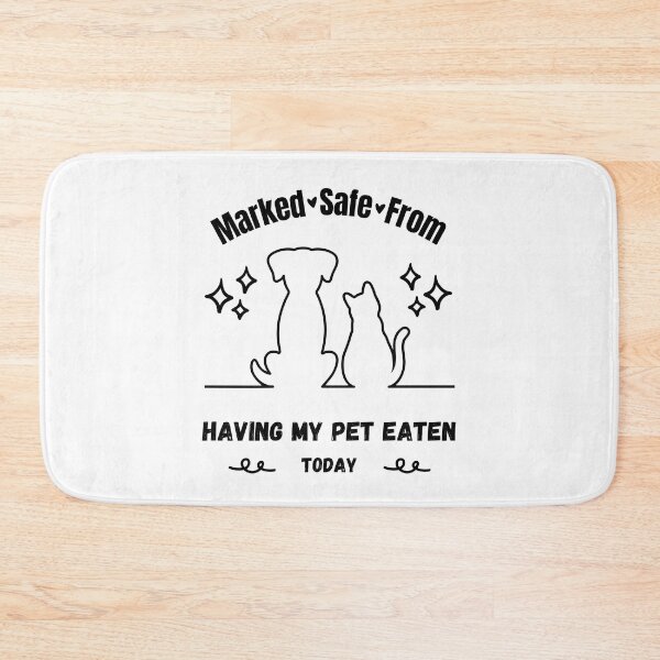 Item preview, Funny Cat and Dog Saying They're Safe designed and sold by JRice66.