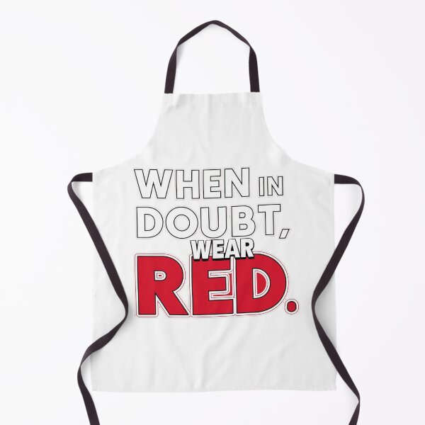Item preview, When in Doubt, Wear Red Inspirational Fashion Quote designed and sold by SewRed.